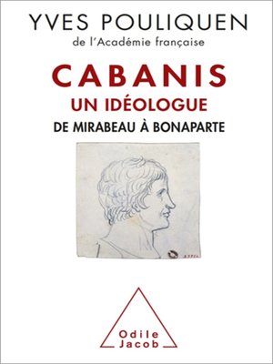 cover image of Cabanis, un idéologue